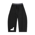 Plaid Waistband Barrel Sweatpants
