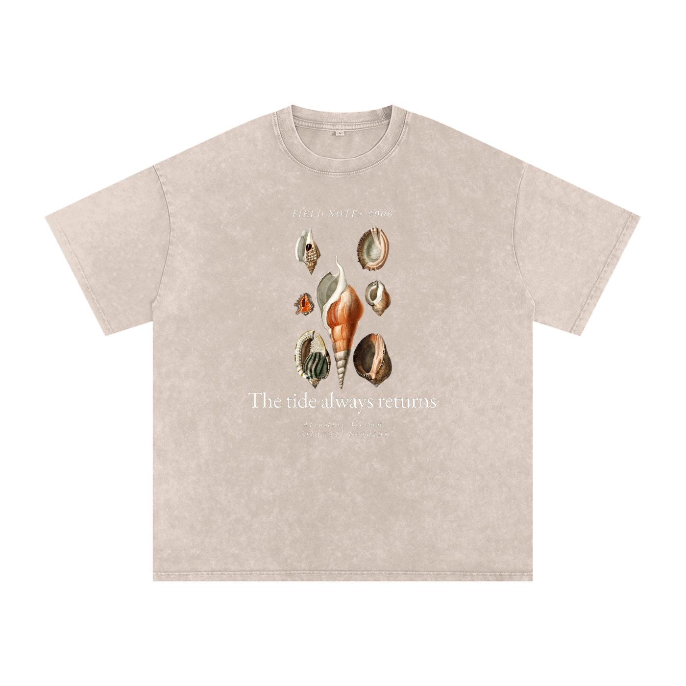 Field NotesSnow Washed Oversized Cotton T-Shirt