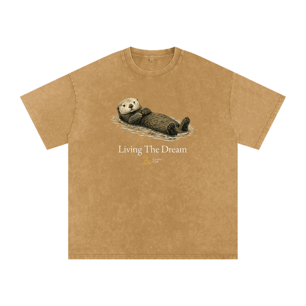 Field Notes Snow Washed Oversized Cotton T-Shirt