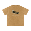 Field Notes Snow Washed Oversized Cotton T-Shirt