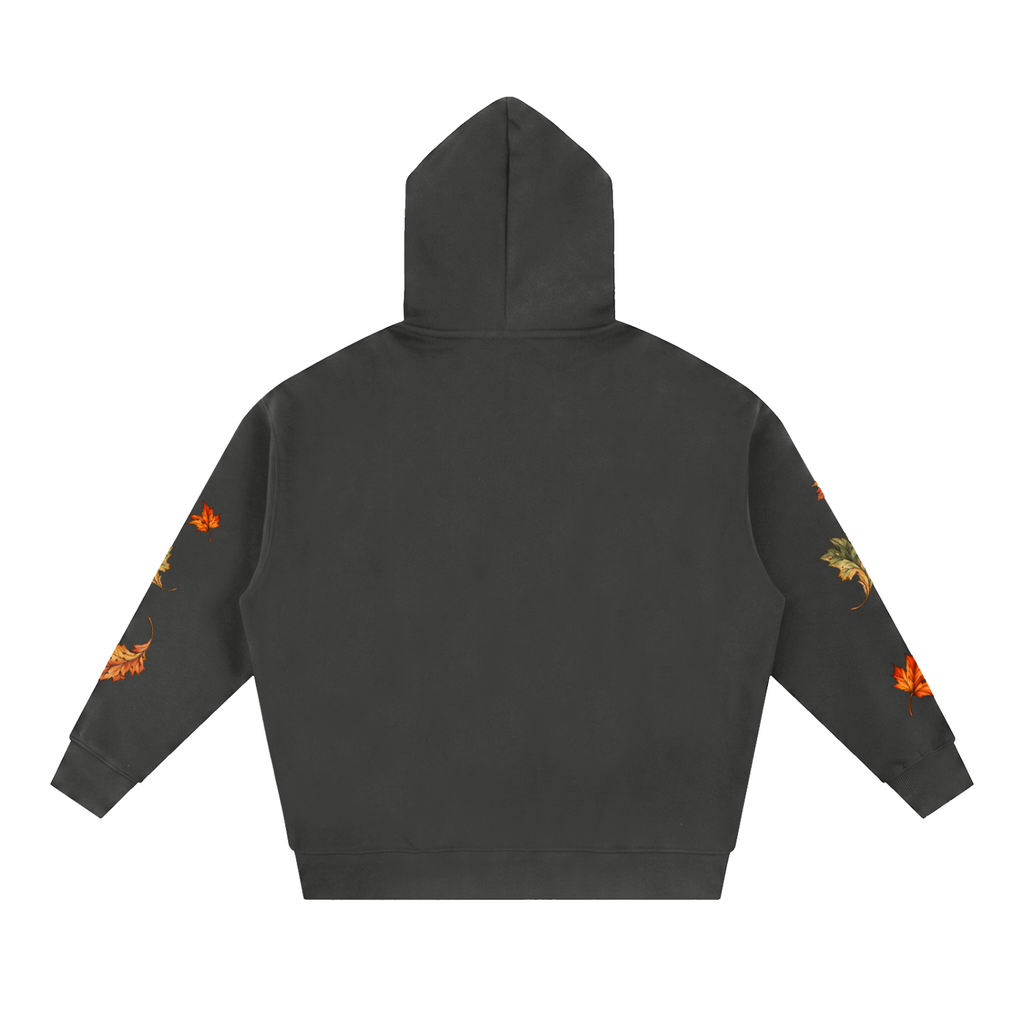 Seasonal Leaf Oversized Fleece Hoodie