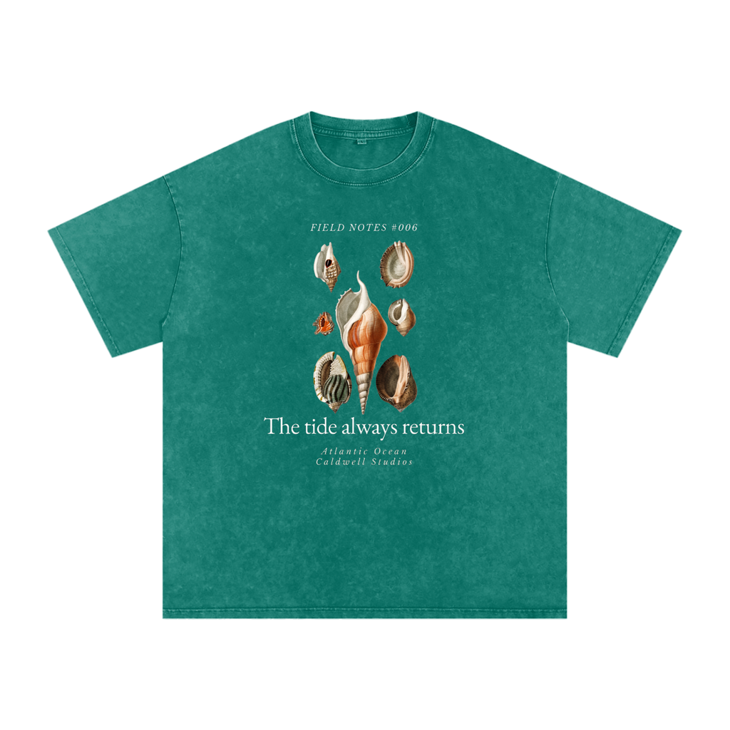 Field NotesSnow Washed Oversized Cotton T-Shirt