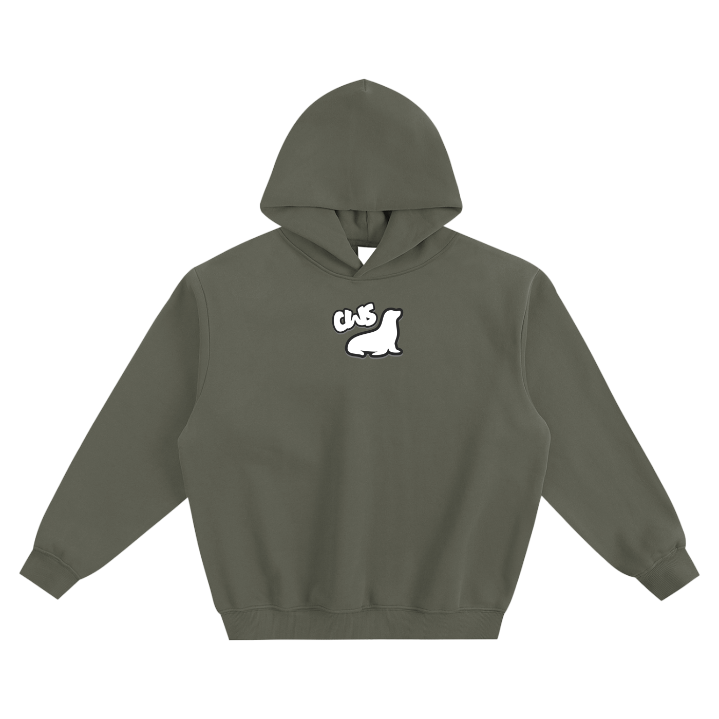 Founders Logo Fleeced Boxy Hoodie