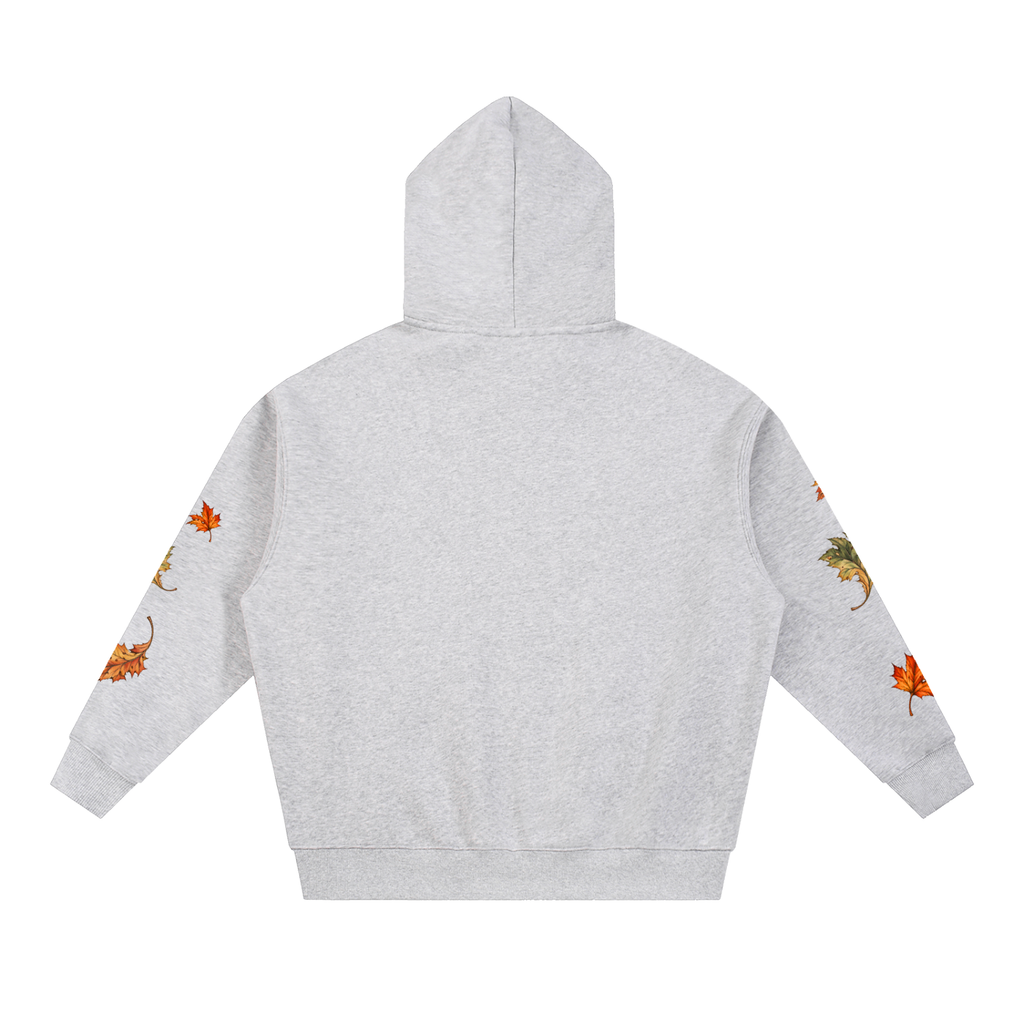 Seasonal Leaf Oversized Fleece Hoodie