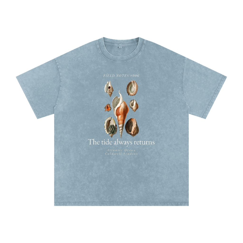 Field NotesSnow Washed Oversized Cotton T-Shirt