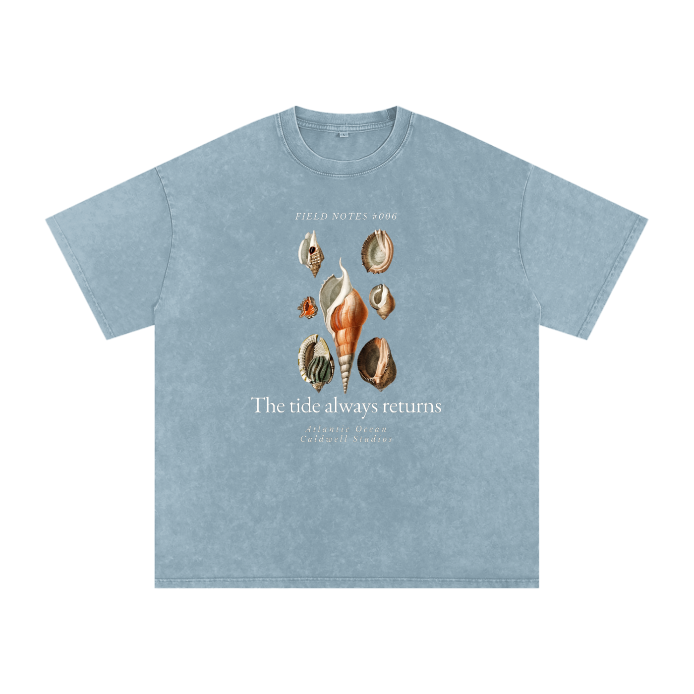 Field NotesSnow Washed Oversized Cotton T-Shirt