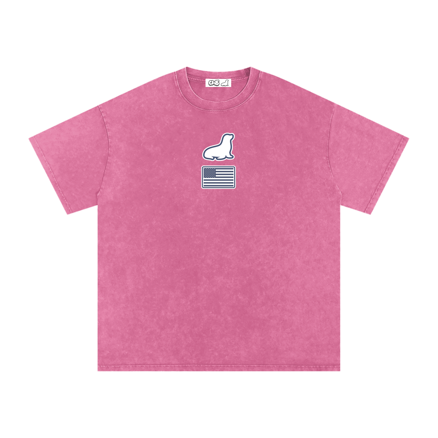 Snow Washed Oversized Cotton T-Shirt