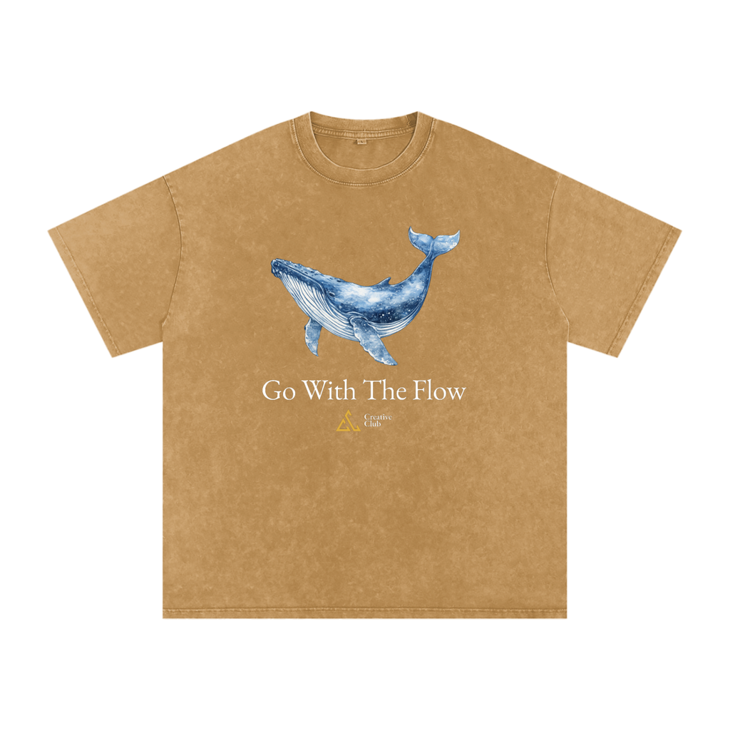 Field Notes Snow Washed Oversized Cotton T-Shirt