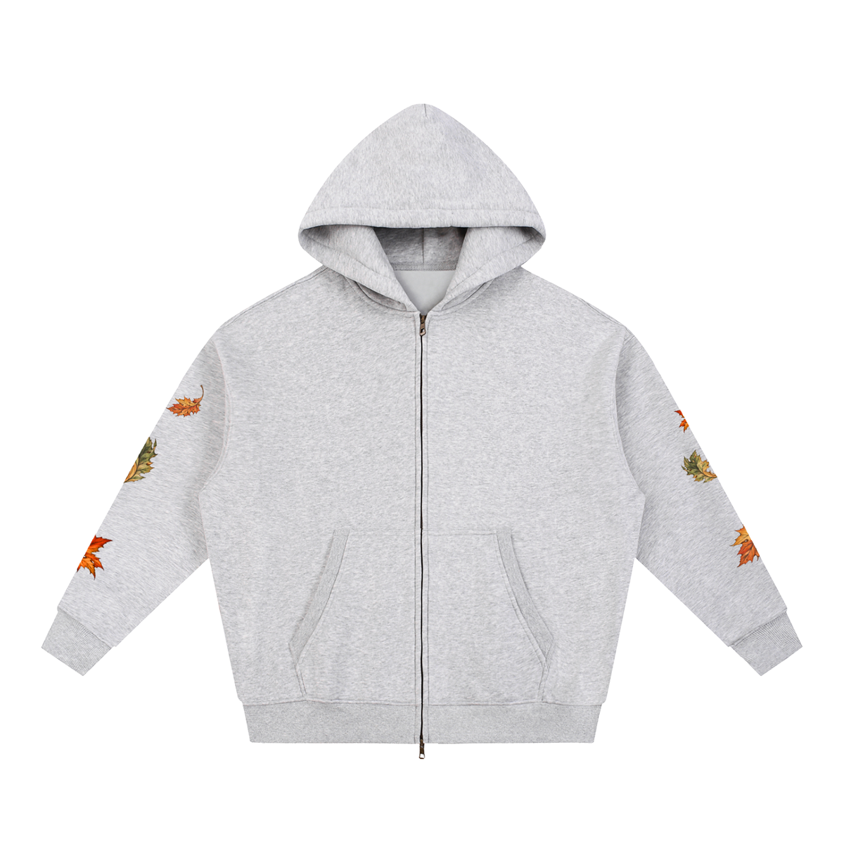 Seasonal Leaf Oversized Fleece Hoodie