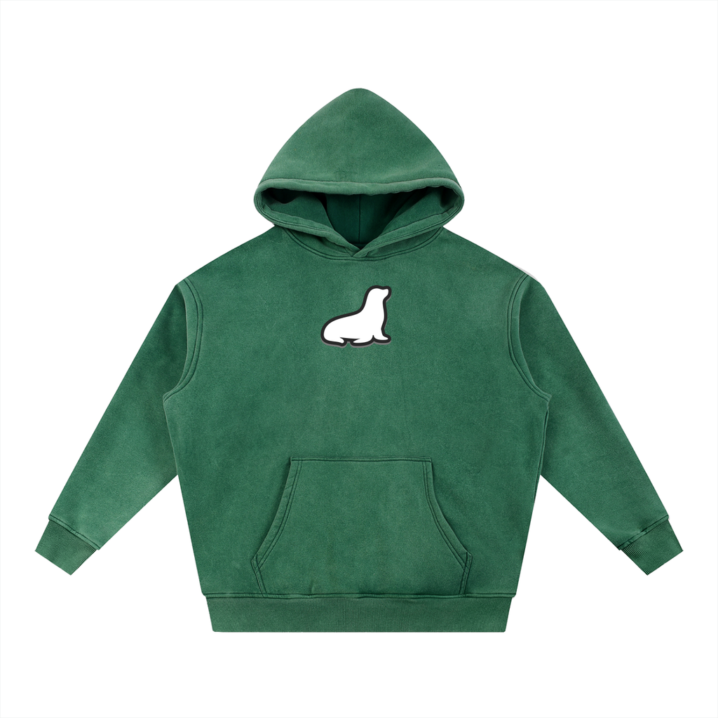 Snow Wash Fleece Oversize Hoodie