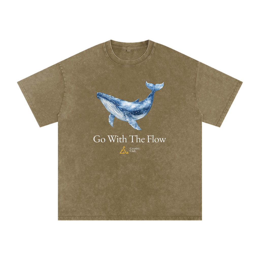 Field Notes Snow Washed Oversized Cotton T-Shirt