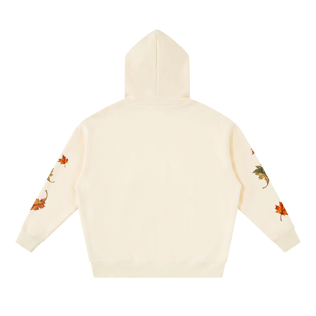 Seasonal Leaf Oversized Fleece Hoodie
