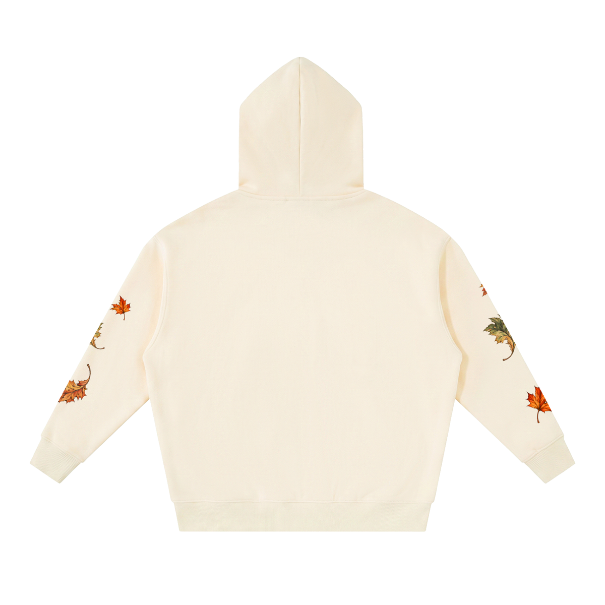 Seasonal Leaf Oversized Fleece Hoodie