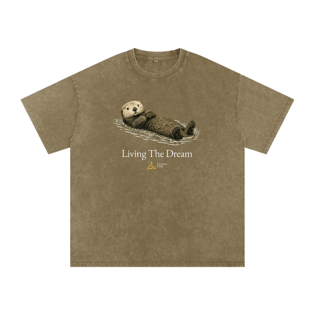 Field Notes Snow Washed Oversized Cotton T-Shirt