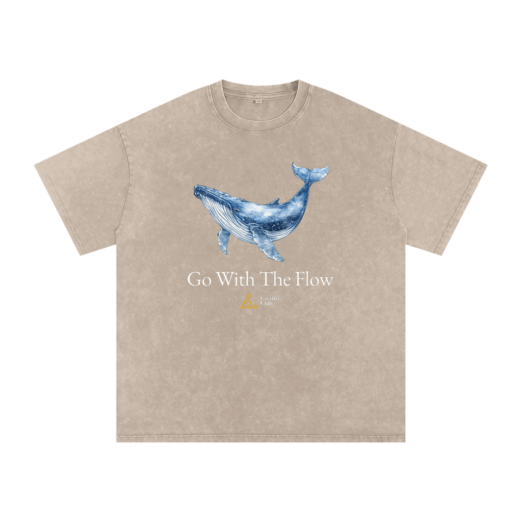 Field Notes Snow Washed Oversized Cotton T-Shirt