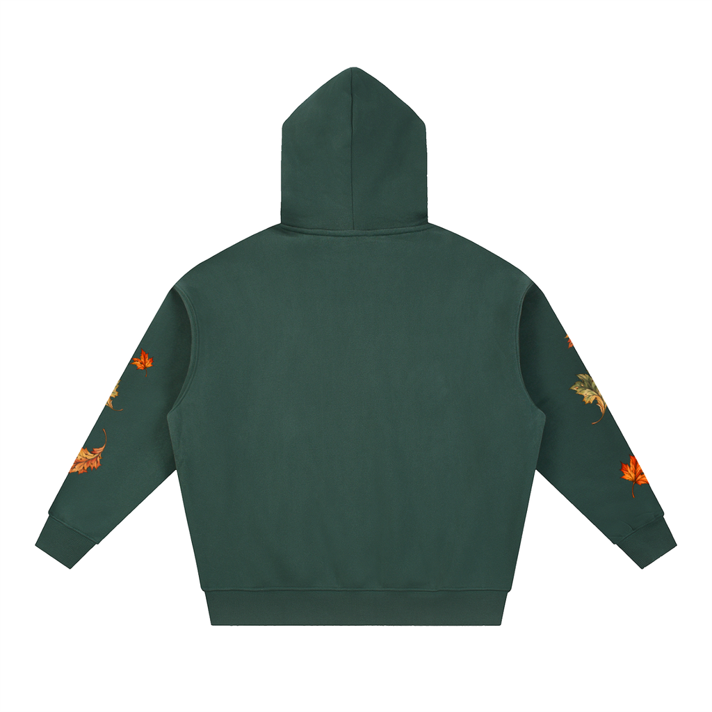 Seasonal Leaf Oversized Fleece Hoodie