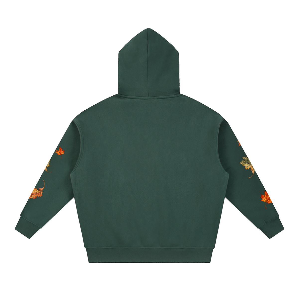 Seasonal Leaf Oversized Fleece Hoodie