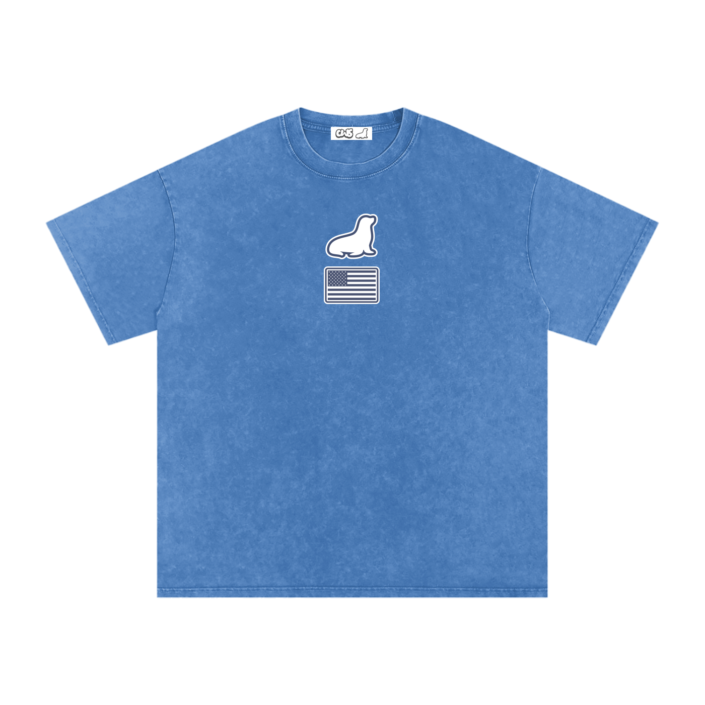 Snow Washed Oversized Cotton T-Shirt