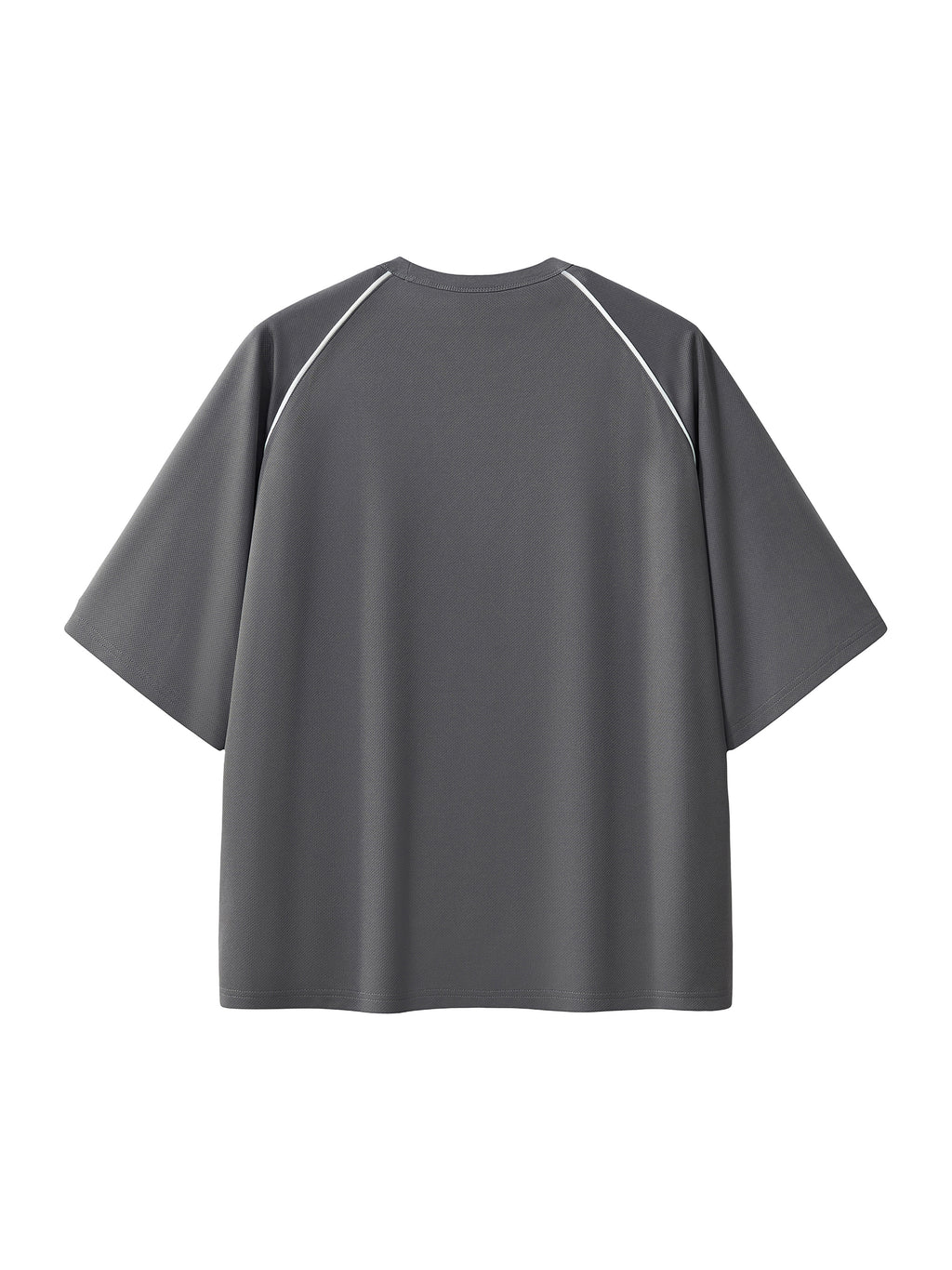 Contrast Piping Panel Raglan T-Shirt