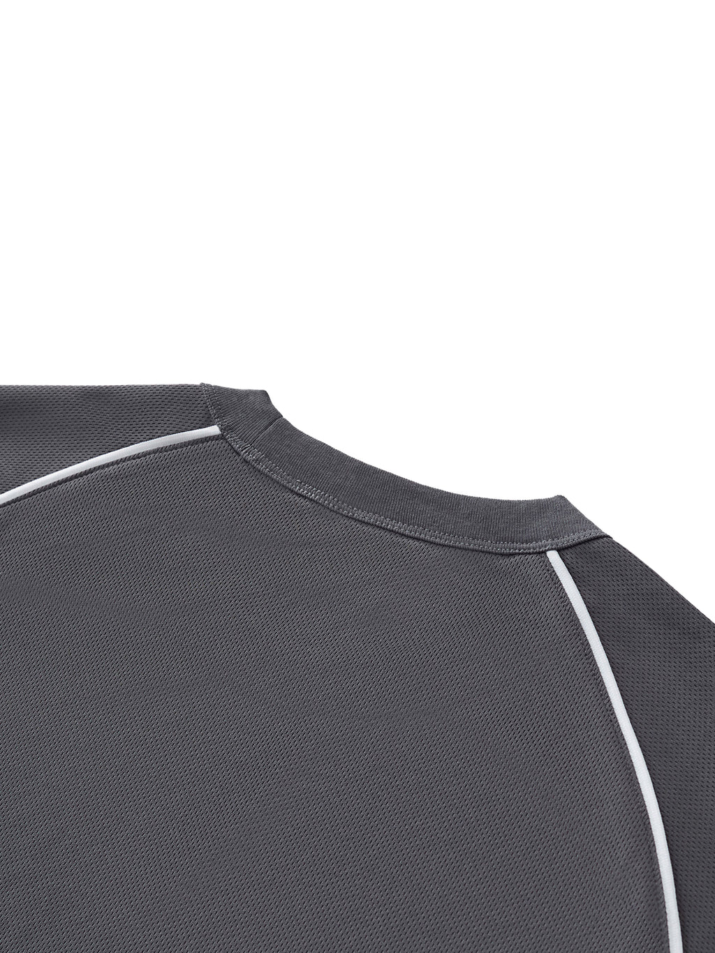 Contrast Piping Panel Raglan T-Shirt